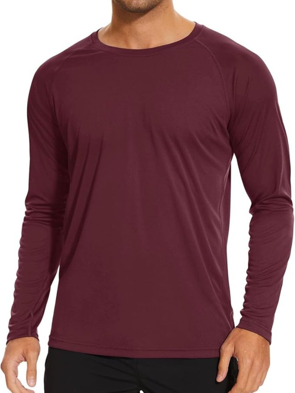New Stretchy Crew Neck T-Shirts UPF 50+ UV Sun Protection